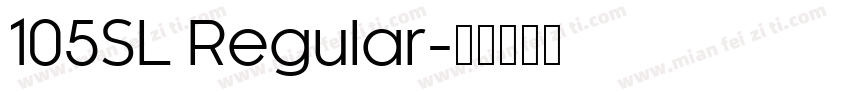 105SL Regular字体转换